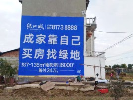 色达墙体广告位置选择重要性